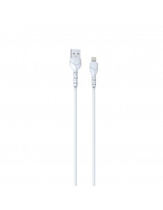 USB kabelis Devia Kintone Lightning 1.0m baltas 5V 2.1A