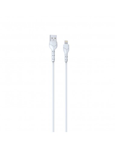 USB kabelis Devia Kintone Lightning 1.0m baltas 5V 2.1A