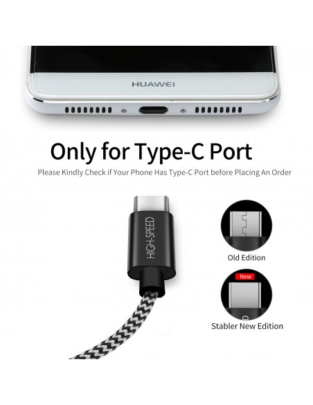 USB kabelis Dux Ducis K-ONE Type-C FastCharging 1.0m
