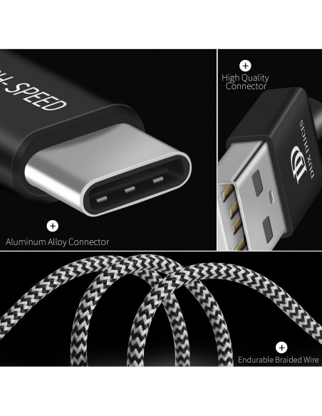 USB kabelis Dux Ducis K-ONE Type-C FastCharging 1.0m