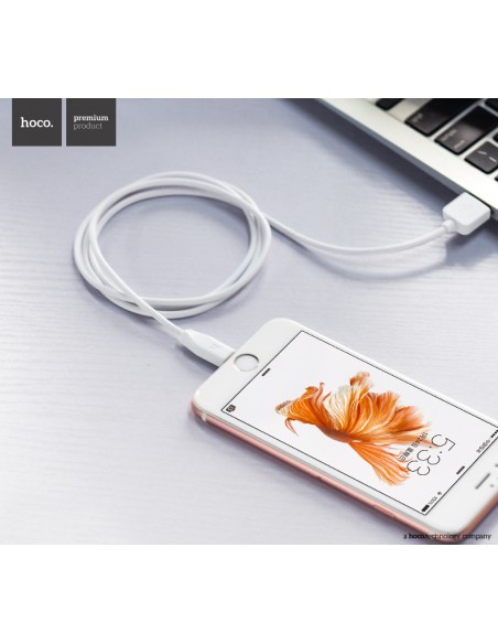 USB kabelis Hoco X1 microUSB 1.0m baltas