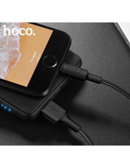USB kabelis Hoco X25 Lightning 1.0m juodas