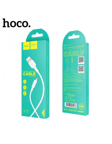 USB kabelis Hoco X25 microUSB 1.0m baltas