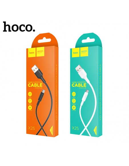 USB kabelis Hoco X25 microUSB 1.0m juodas