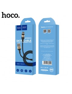 USB kabelis Hoco X26 Type-C 1.0m juodas-auksinis