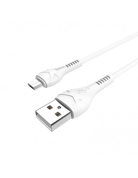 USB kabelis Hoco X37 Cool Power microUSB 1.0m baltas