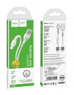 USB kabelis Hoco X37 Cool Power Type-C 1.0m baltas