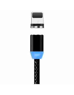 USB kabelis Magnetic Type-C magnetinis 1.0m juodas 2