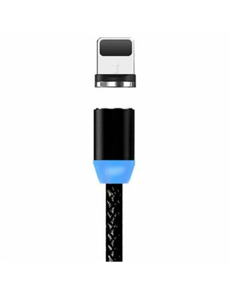 USB kabelis Magnetic Type-C magnetinis 1.0m juodas