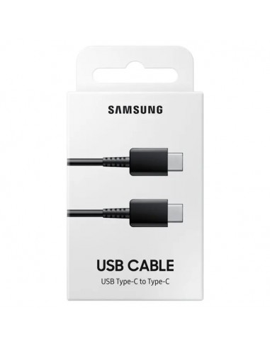 USB kabelis originalus Samsung EP-DA705BBEGWW Type-C-Type-C 1.0m pakuotėje juodas