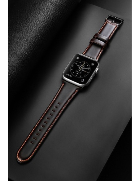 Apyrankė Dux Ducis Business Version 42/44mm Apple Watch tamsiai ruda