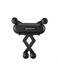 Automobilinis telefono laikiklis Borofone BH19 tvirtinamas ant ventiliacijos grotelių, juodas