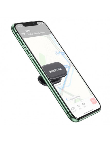 Automobilinis telefono laikiklis Borofone BH29 klijuojamas ant panelės, magnetinis, juodas