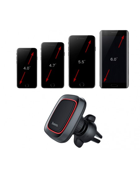 Automobilinis telefono laikiklis Hoco CA23, tvirtinamas ant ventiliacijos grotelių, magnetinis