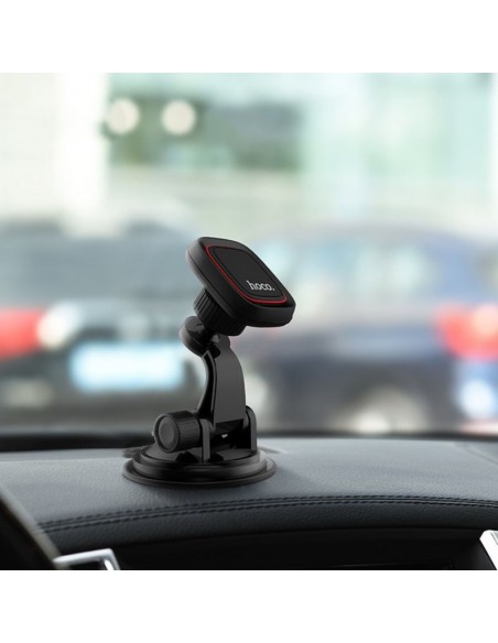 Automobilinis telefono laikiklis Hoco CA28, tvirtinamas ant prietaisų skydelio, magnetinis, juodas