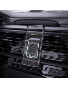 Automobilinis telefono laikiklis Hoco CA74 tvirtinamas į ventiliacijos groteles, magnetinis, juodas-sidabrinis 2