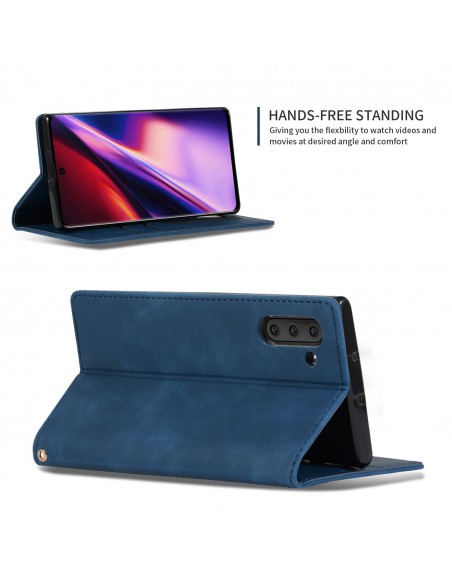 Dėklas Business Style Samsung A515 A51 tamsiai mėlynas