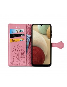 Dėklas Cat-Dog Samsung A037 A03s rožinis 2