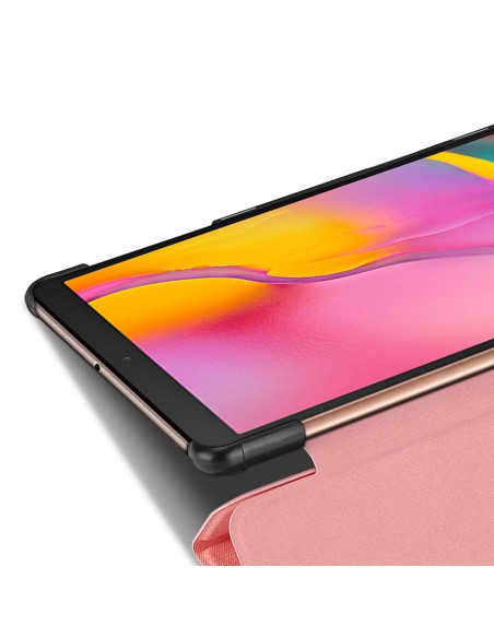 Dėklas Dux Ducis Domo Samsung X800/X806 Tab S8 Plus/T730/T736B Tab S7 FE 2021/T970/T976B Tab S7 Plus 12.4 rožinis