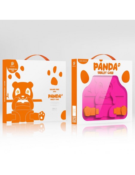 Dėklas Dux Ducis Panda Samsung X200/X205 Tab A8 10.5 2021 rožinis