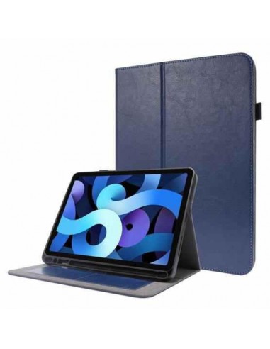Dėklas Folding Leather Samsung X200/X205 Tab A8 10.5 2021 tamsiai mėlynas