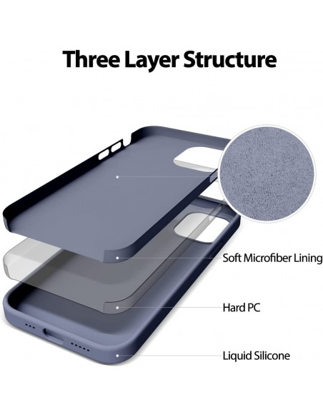 Dėklas Mercury Silicone Case Apple iPhone 11 Pro levandos pilka