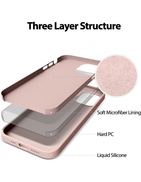 Dėklas Mercury Silicone Case Apple iPhone 11 rožinio smėlio