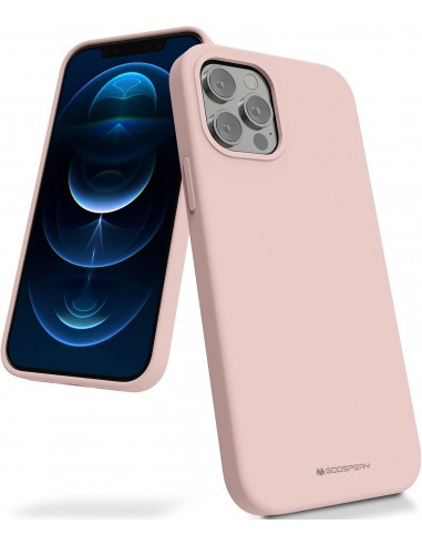 Dėklas Mercury Silicone Case Apple iPhone 13 mini rožinio smėlio