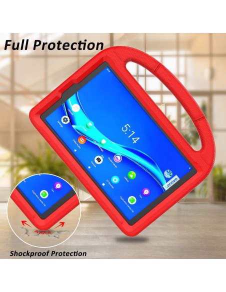 Dėklas Shockproof Kids Samsung X200/X205 Tab A8 10.5 2021 raudonas