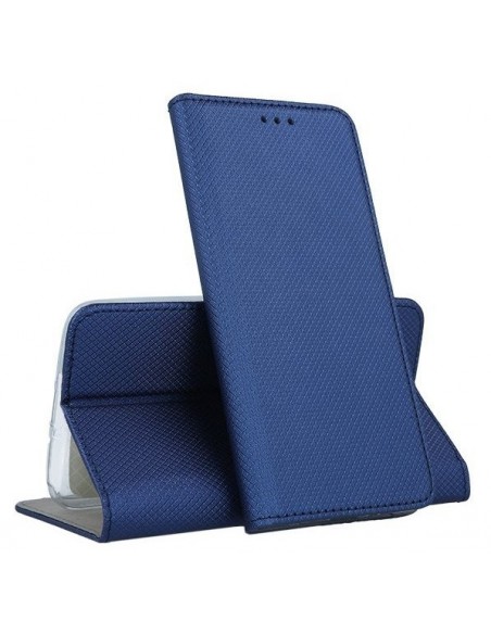 Dėklas Smart Magnet Huawei P Smart 2019/Honor 10 Lite tamsiai mėlynas