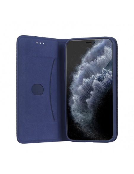 Dėklas Smart Senso Samsung G998 S21 Ultra 5G tamsiai mėlynas