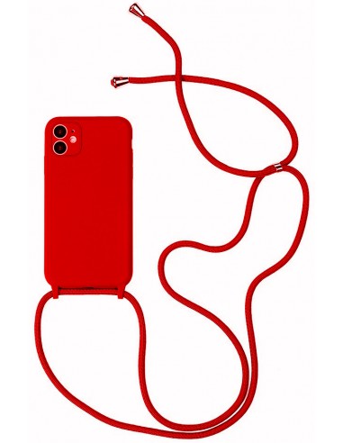 Dėklas Strap Silicone Case Apple iPhone 12 Pro Max raudonas