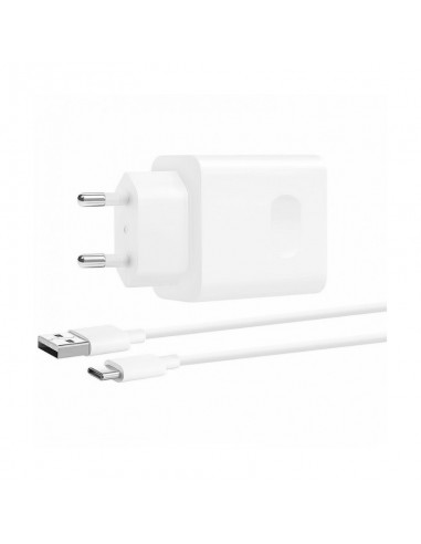 Įkroviklis originalus Huawei CP404B SuperCharge 22.5W + kabelis Type-C 1m pakuotėje baltas