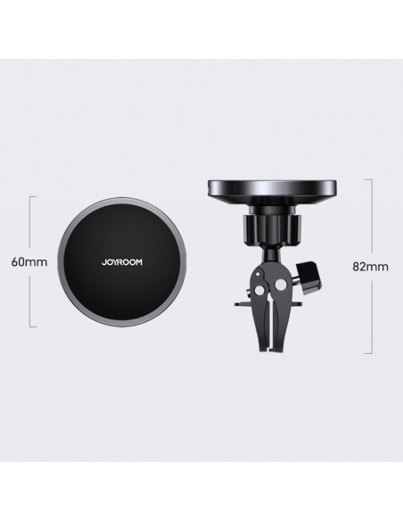 Įkroviklis-laikiklis magnetinis automobilinis Joyroom JR-ZS240 MagSafe 15W juodas