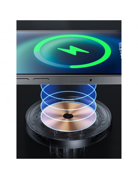 Įkroviklis-laikiklis magnetinis automobilinis Joyroom JR-ZS240 MagSafe 15W juodas