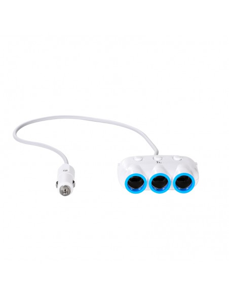 Įkroviklis-šakotuvas automobilinis Hoco C1 su 2 USB jungtimi ir trimis (3.1A) jungtimis