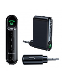Laisvų Rankų Imtuvas Adapteris Automobiliui Bluetooth Baseus Qiyin AUX 3,5mm TV, DVD juodas WXQY-01