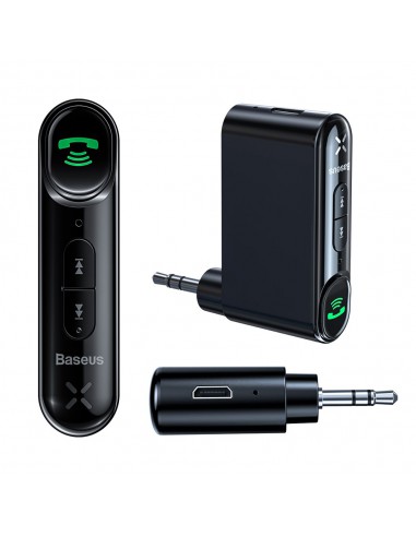 Laisvų Rankų Imtuvas Adapteris Automobiliui Bluetooth Baseus Qiyin AUX 3,5mm TV, DVD juodas WXQY-01