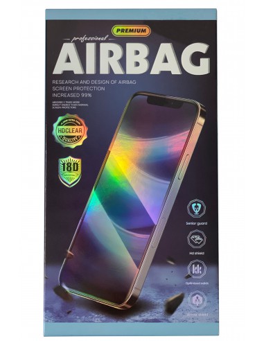 LCD apsauginis stikliukas 18D Airbag Shockproof Apple iPhone 12 Pro Max juodas