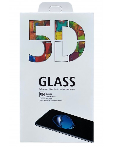 LCD apsauginis stikliukas 5D Full Glue Samsung A025 A02s/A035 A03/A037 A03s lenktas juodas