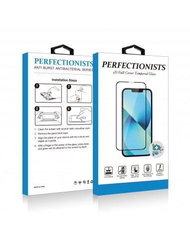LCD apsauginis stikliukas 5D Perfectionists Apple iPhone 13 mini lenktas juodas