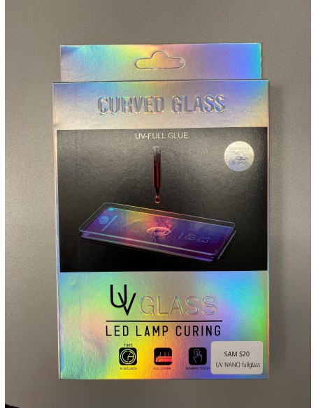 LCD apsauginis stikliukas M1 5D UV Glue Samsung G960 S9 lenktas skaidrus