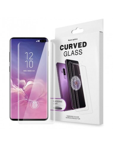 LCD apsauginis stikliukas Nano Optics 5D UV Glue Samsung G988 S20 Ultra lenktas skaidrus