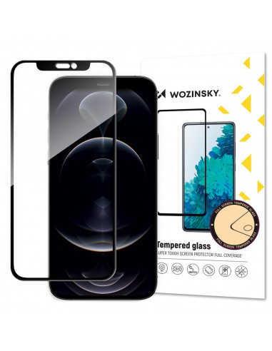 LCD apsauginis stikliukas Wozinsky 5D pritaikytas dėklui Apple iPhone 6/6S/7/8/SE 2020/SE 2022 juodas 2vnt