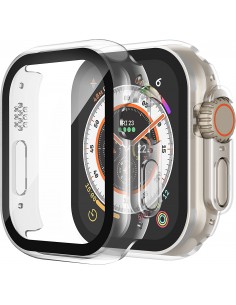 LCD apsauginis stikliukas/dėklas 360 degree cover Apple Watch 40mm skaidrus