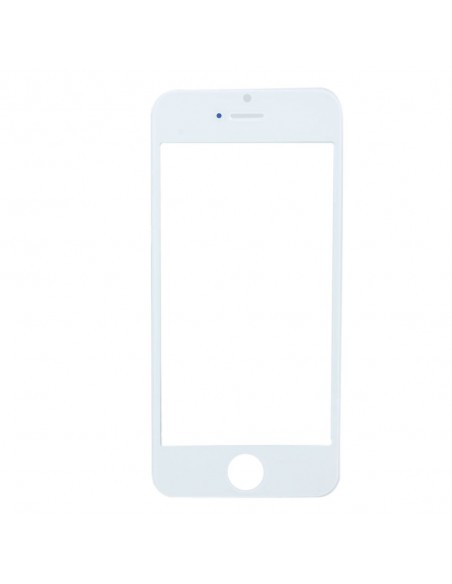 LCD stikliukas Apple iPhone 5 su rėmeliu ir OCA baltas ORG