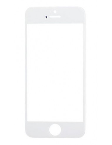 LCD stikliukas Apple iPhone 5S/SE su rėmeliu ir OCA baltas V2 ORG