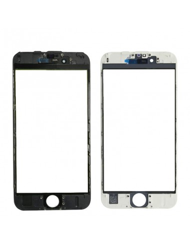 LCD stikliukas Apple iPhone 6S su rėmeliu ir OCA baltas V3