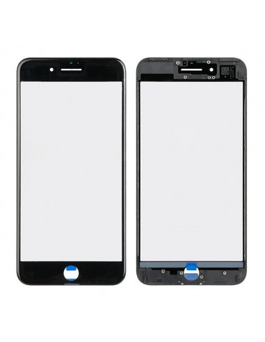 LCD stikliukas Apple iPhone 7 Plus su rėmeliu ir OCA juodas V2 ORG