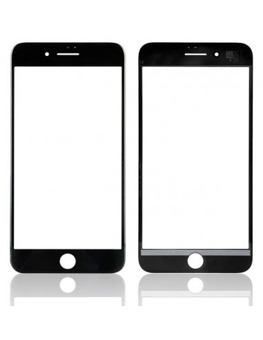 LCD stikliukas Apple iPhone 8 Plus su rėmeliu ir OCA juodas V2 ORG